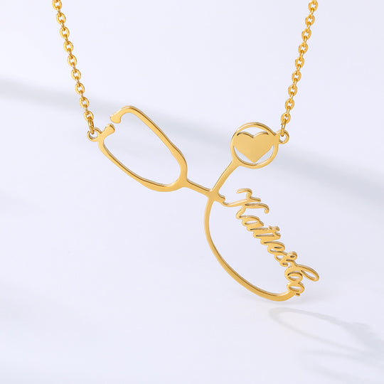 Metal stethoscope pendant - Lox Vault