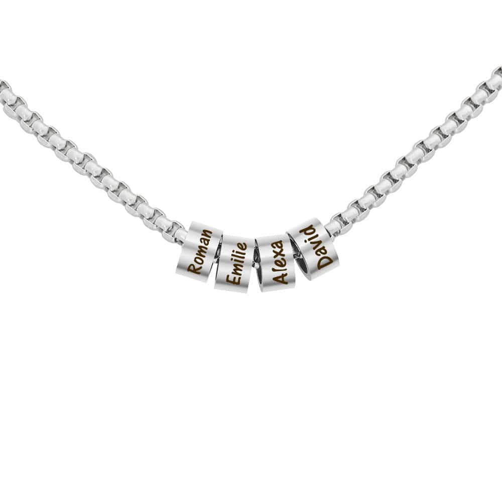 Stainless steel beaded necklace - Lox Vault