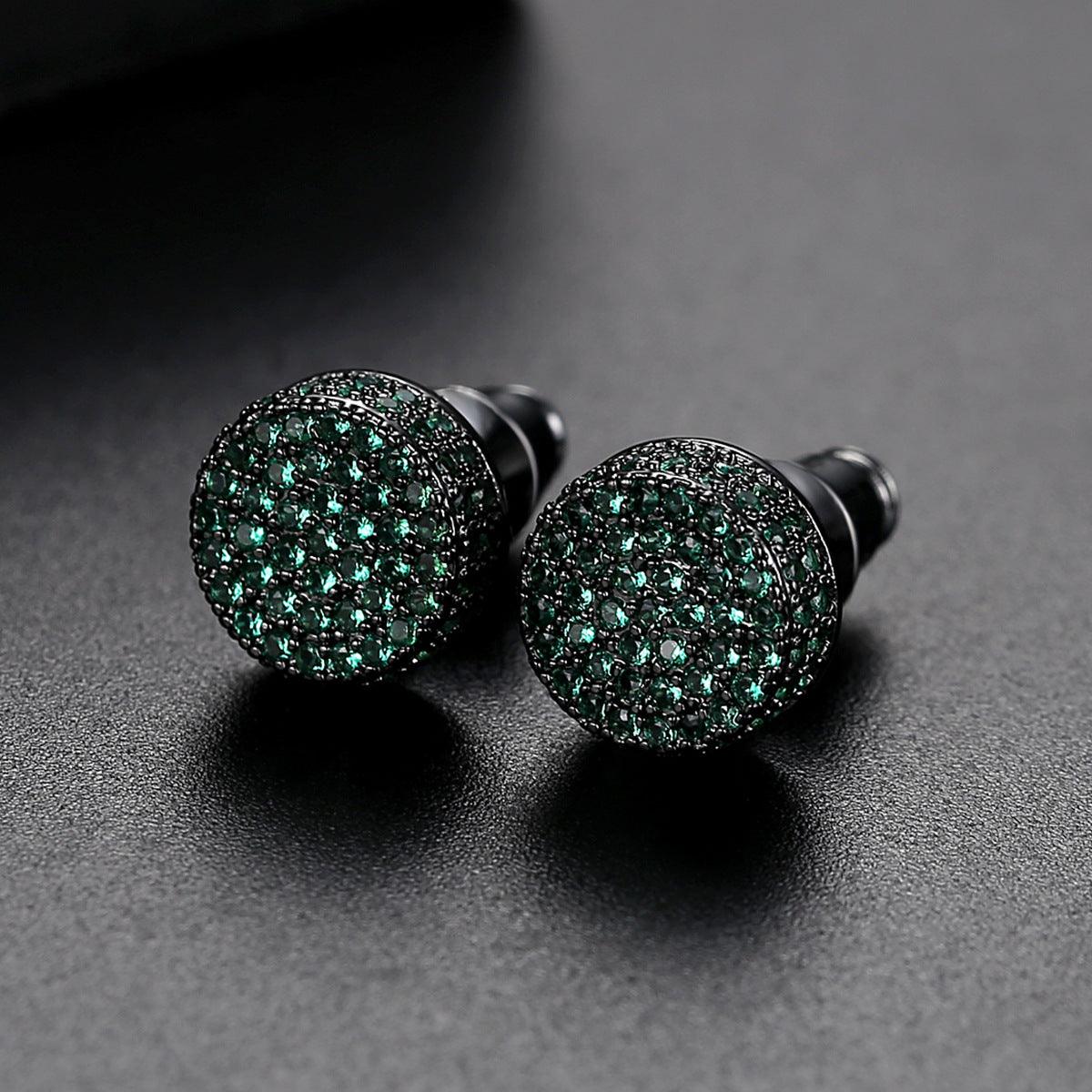 9mm Round Cubic Zirconia Ear Studs - LOX VAULT