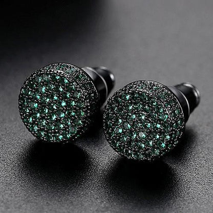 9mm Round Cubic Zirconia Ear Studs - LOX VAULT