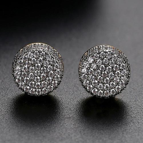 9mm Round Cubic Zirconia Ear Studs - LOX VAULT