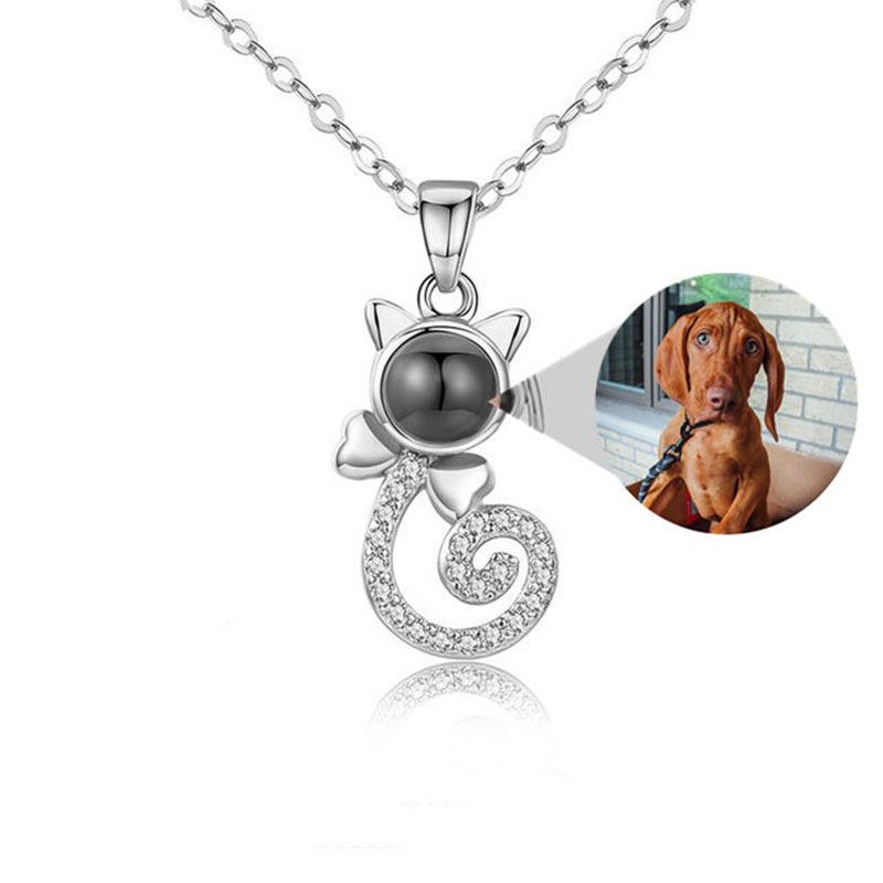 Personalised Cat Projection Necklace - LOX VAULT