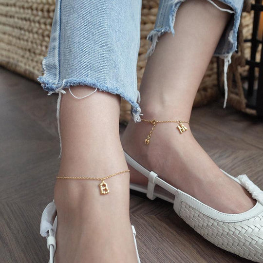 14K Gold-plated Bamboo Anklets - LOX VAULT