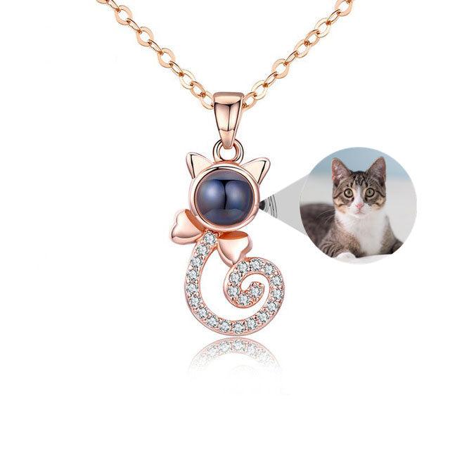 Personalised Cat Projection Necklace - LOX VAULT