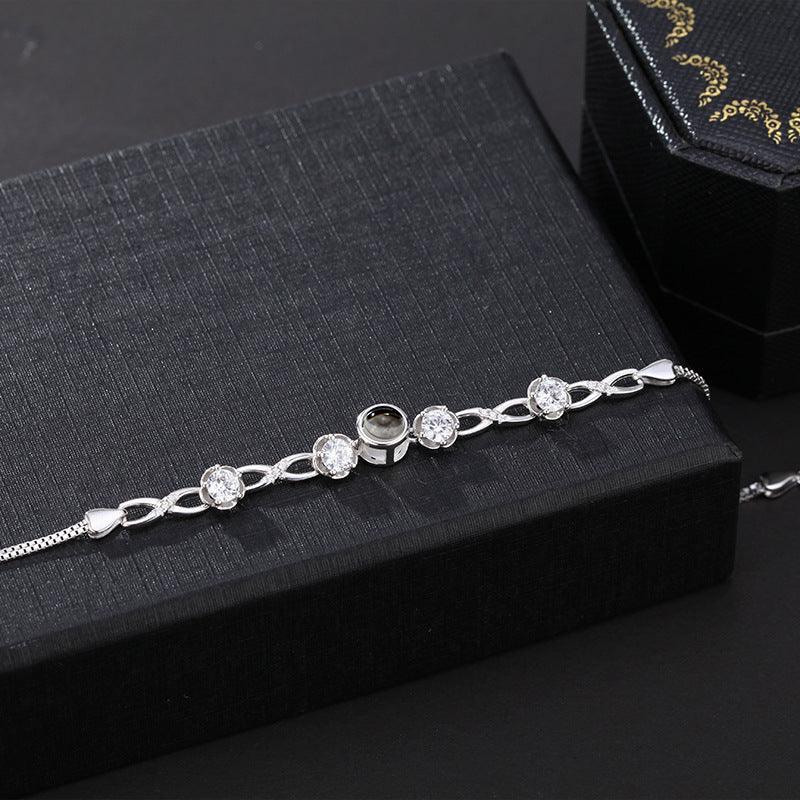 Personalised Infinite Love Projection Bracelet - LOX VAULT