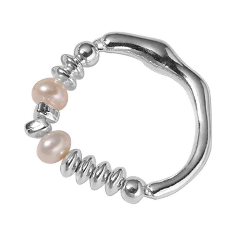 Irregular Liquid Pearl Ring - LOX VAULT