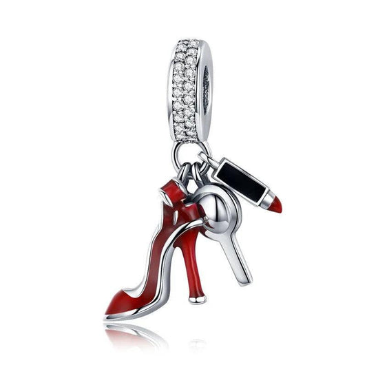 Red Lipstick High Heel Charm - LOX VAULT