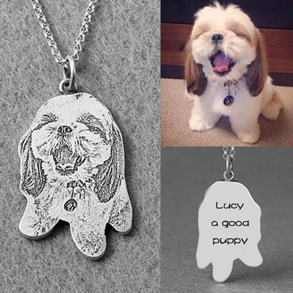 925 Silver Custom Animal Photo Necklace - LOX VAULT