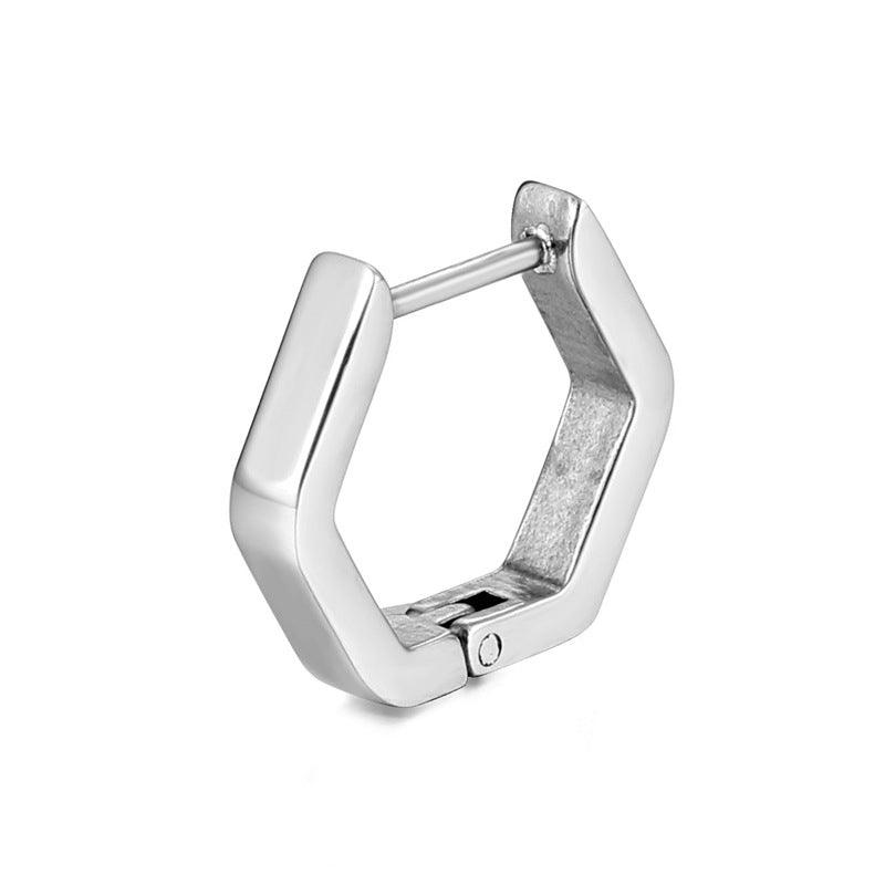 Geometric Stainless Steel Titanium Steel Earrings - LOX VAULT