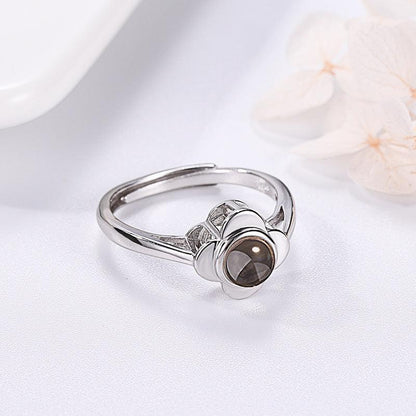 Personalised Flower Adjustable Rings - LOX VAULT