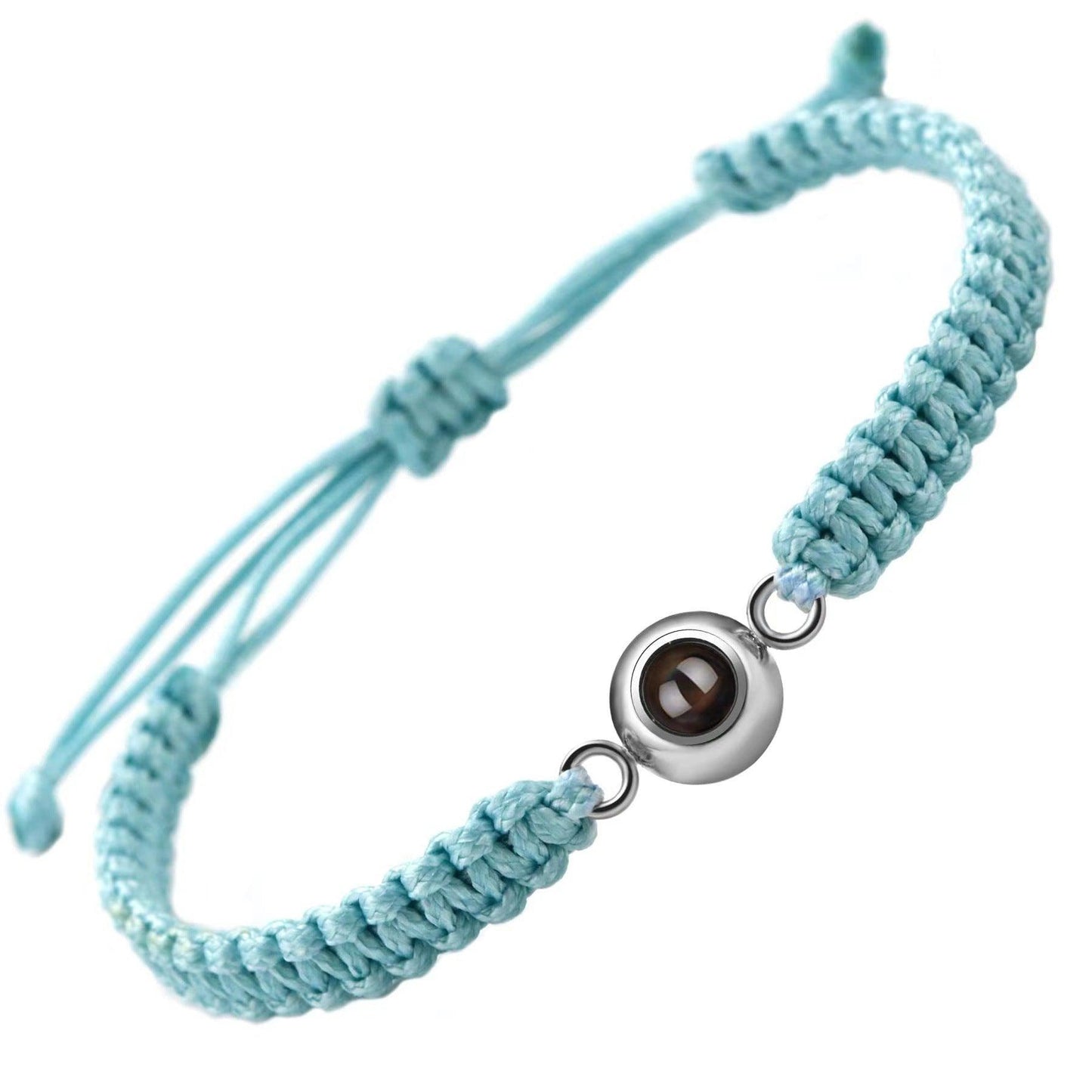 Personalised Round Braided Projection Bracelet - LOX VAULT