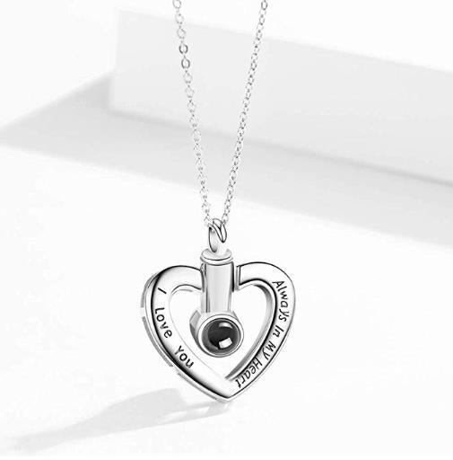 Personalised Heart-shaped Projection Necklace - LOX VAULT