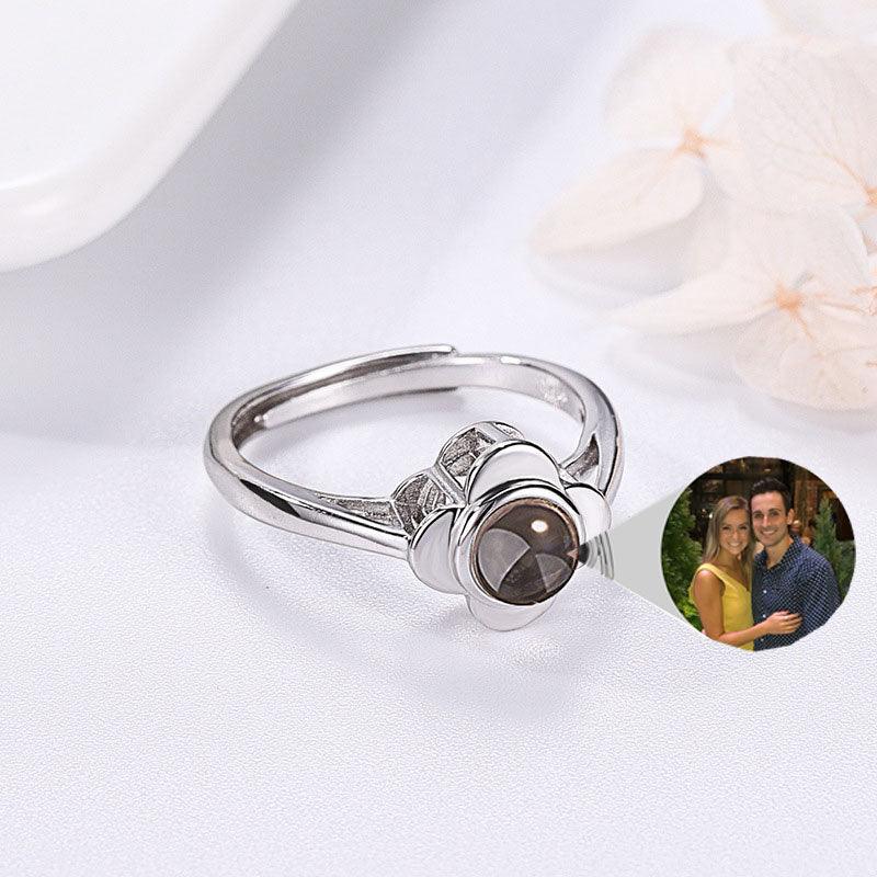 Personalised Flower Adjustable Rings - LOX VAULT