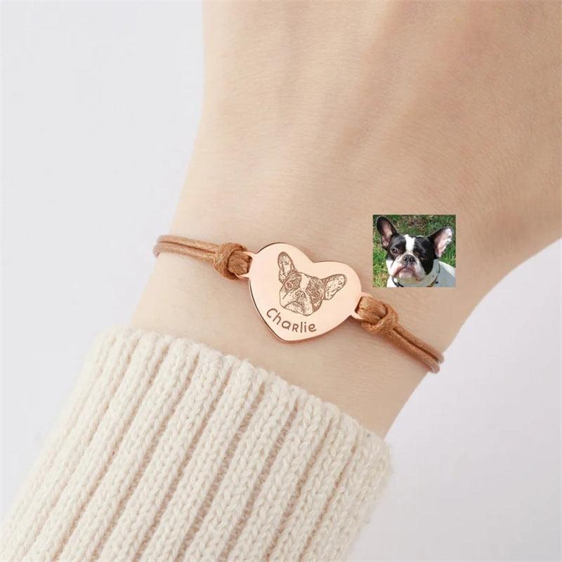 Pet Memorial Braided Adjustable Rope Bracelet - LOX VAULT