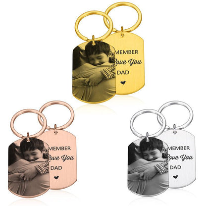 Personalised Tag Photo Keychain - LOX VAULT