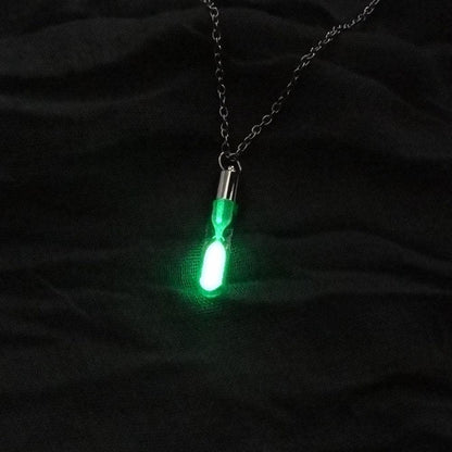 Personalised Hourglass Luminous Pendant Necklace - LOX VAULT