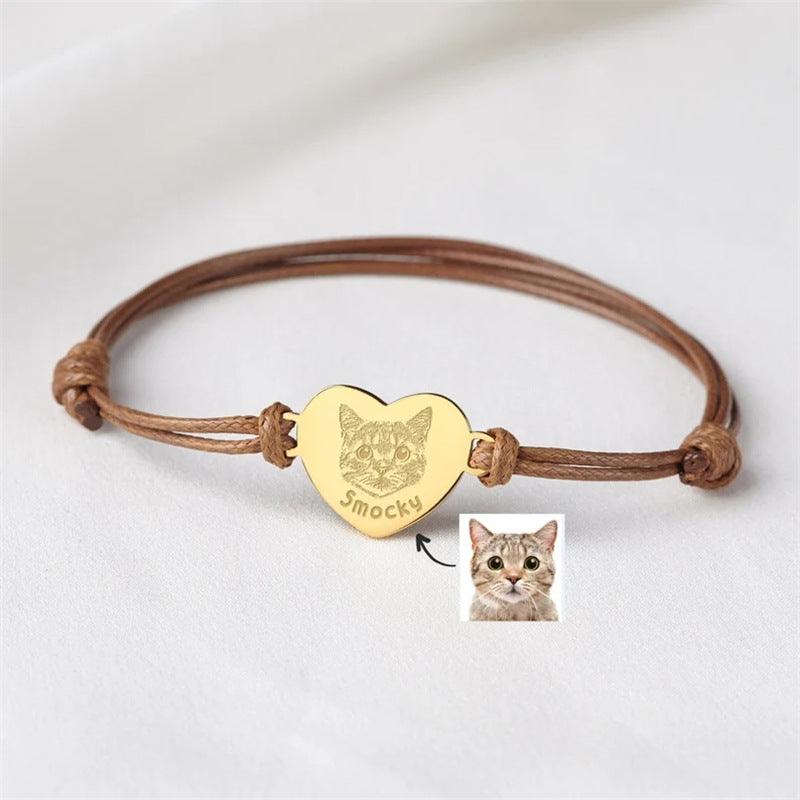 Pet Memorial Braided Adjustable Rope Bracelet - LOX VAULT