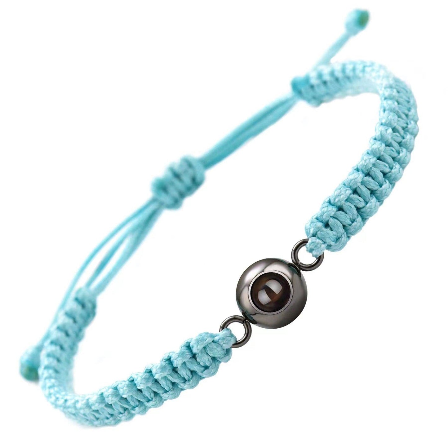 Personalised Round Braided Projection Bracelet - LOX VAULT