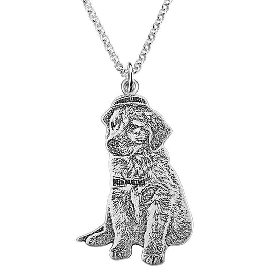 925 Silver Custom Animal Photo Necklace - LOX VAULT