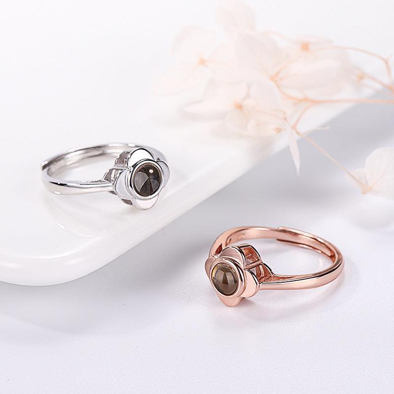 Personalised Flower Adjustable Rings - LOX VAULT