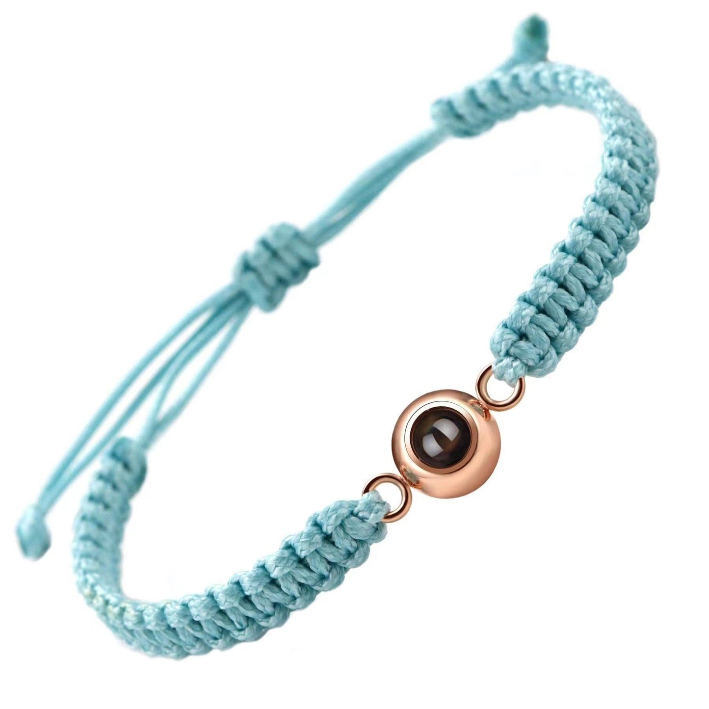 Personalised Round Braided Projection Bracelet - LOX VAULT