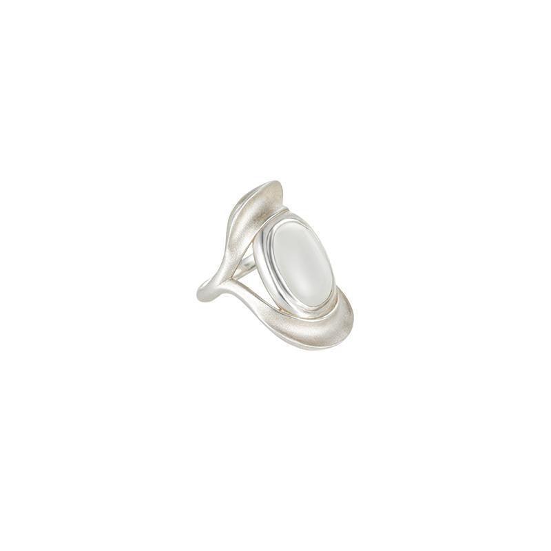 Frosted Opal 925 Sterling Silver Ring - Lox Vault