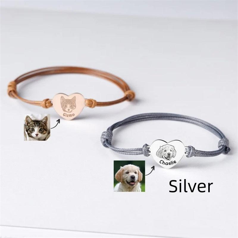 Pet Memorial Braided Adjustable Rope Bracelet - LOX VAULT