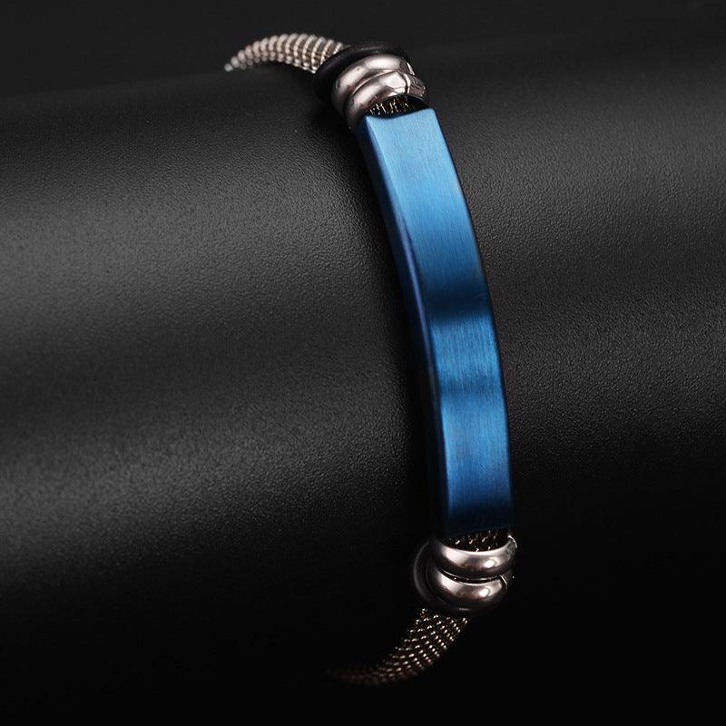 Personalised Men's Stainless Steel Bracelet - LOX VAULT