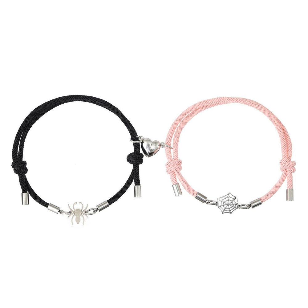 Spider And Net Milan Rope Love Magnet Couple Bracelet Wrist String Ornament - LOX VAULT