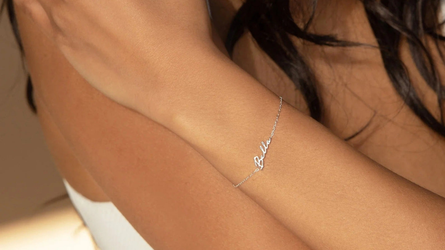 Personalised Titanium Name Bracelet - LOX VAULT