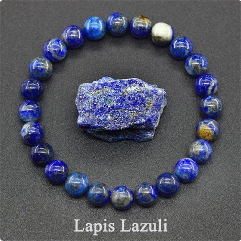 Natural Stone Elastic String Beaded Bracelet - LOX VAULT