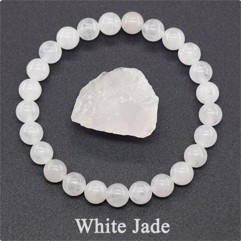 Natural Stone Elastic String Beaded Bracelet - LOX VAULT