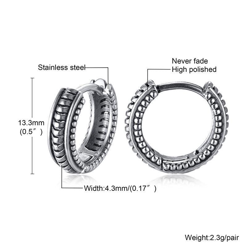 Retro Hoop Earrings - LOX VAULT