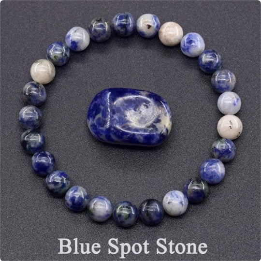 Natural Stone Elastic String Beaded Bracelet - LOX VAULT