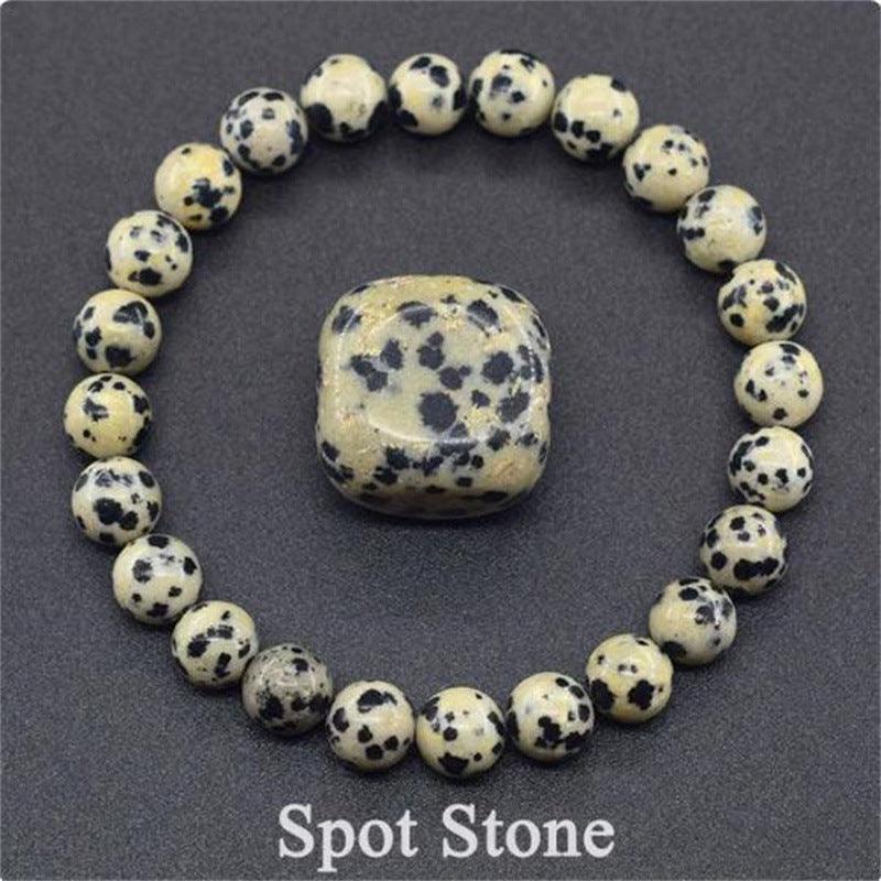 Natural Stone Elastic String Beaded Bracelet - LOX VAULT