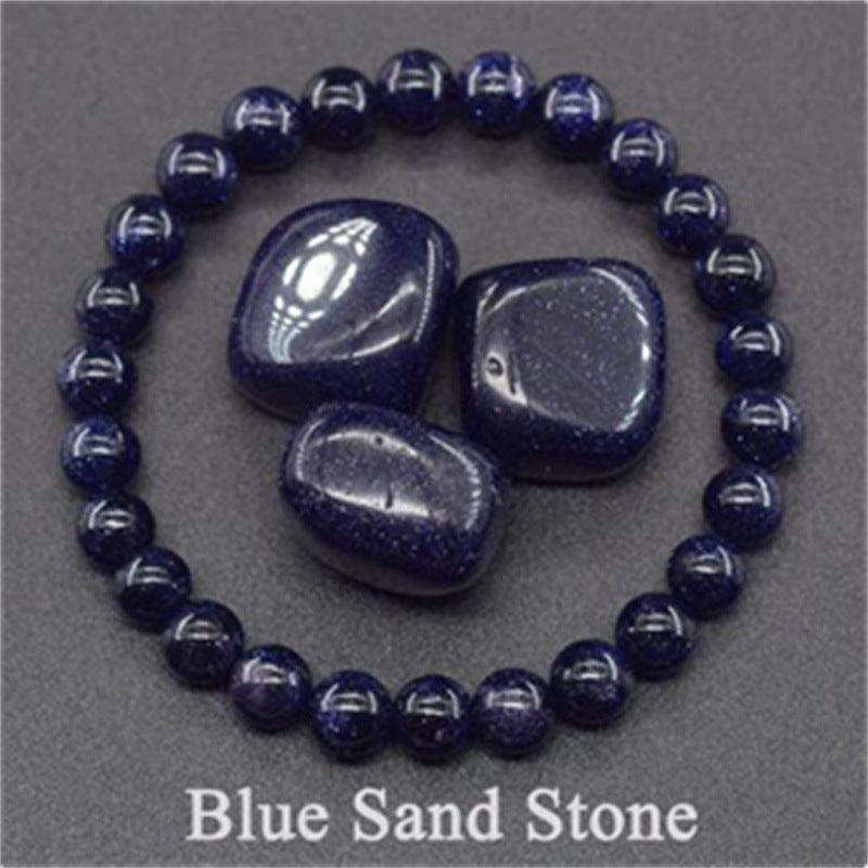 Natural Stone Elastic String Beaded Bracelet - LOX VAULT