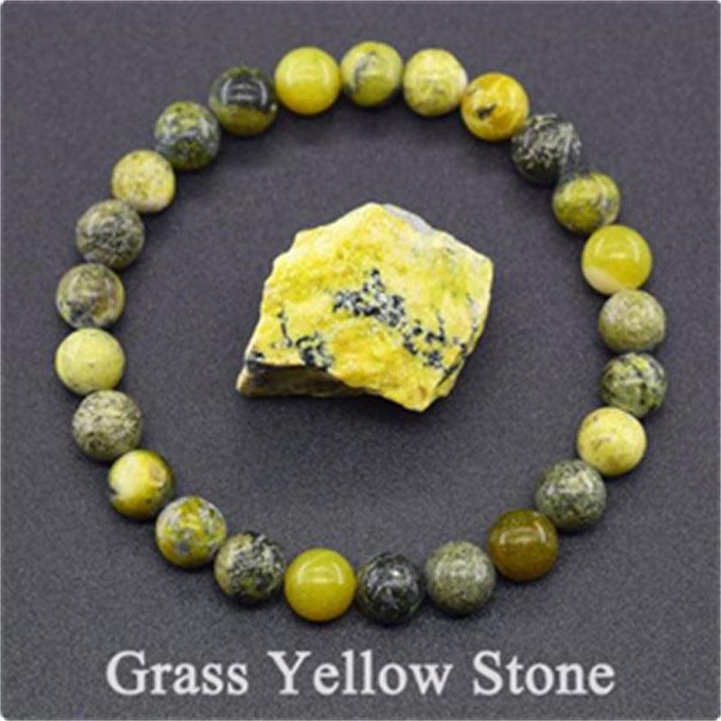 Natural Stone Elastic String Beaded Bracelet - LOX VAULT