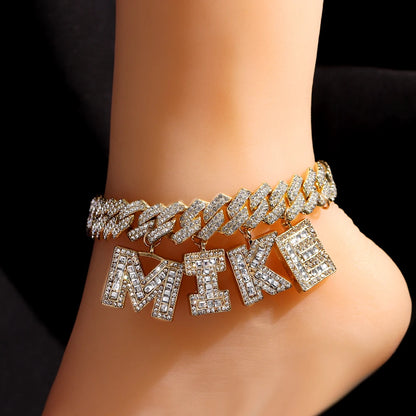 Iced Out Custom Cuban Anklet