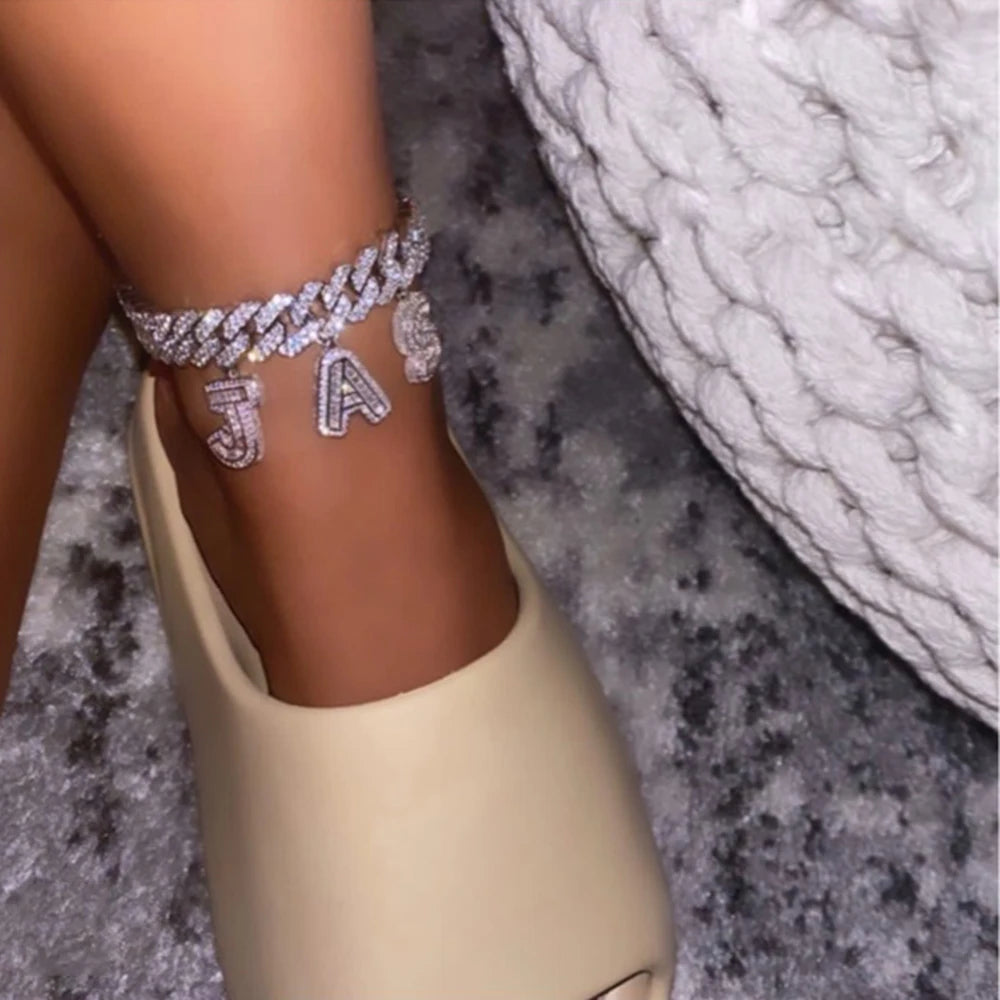 Iced Out Custom Cuban Anklet