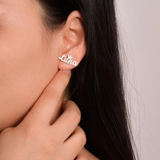 Personalised Name Climber Earring - LOX VAULT