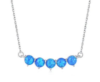 Sterling Silver Opal Necklace - LOX VAULT