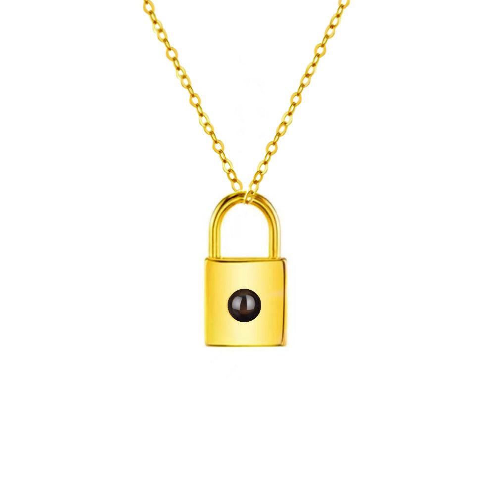 Personalised Lock Projection Necklace - LOX VAULT