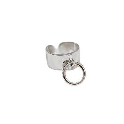 Minimalist Glossy Ring Opening S925 Sterling Silver Ring - LOX VAULT