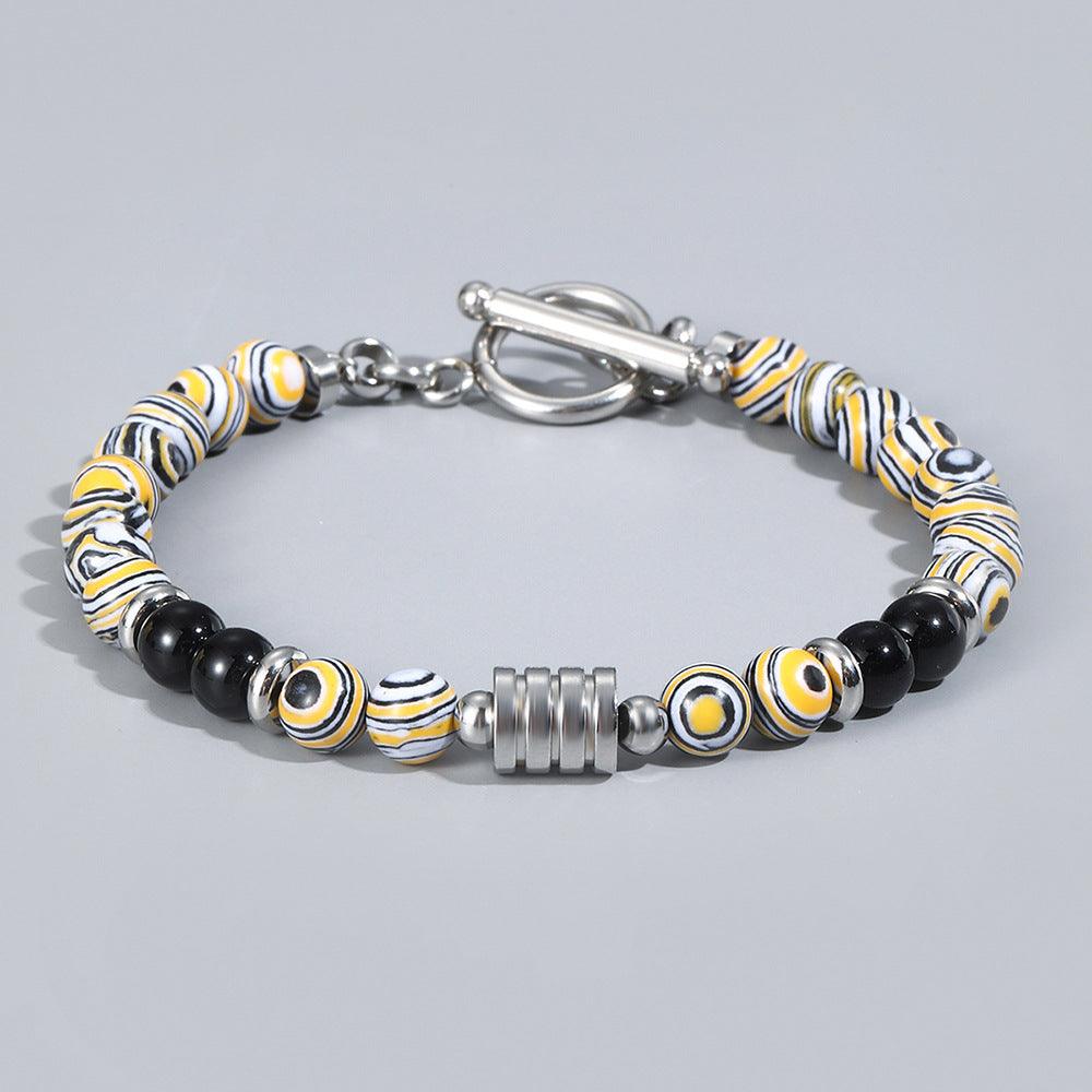 Tiger-Eye OT Buckle Men Bracelet - LOX VAULT