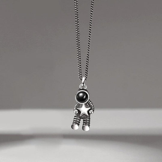 Personalised Vintage Astronaut Projection Necklace - LOX VAULT