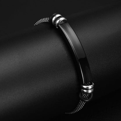 Personalised Men's Stainless Steel Bracelet - LOX VAULT