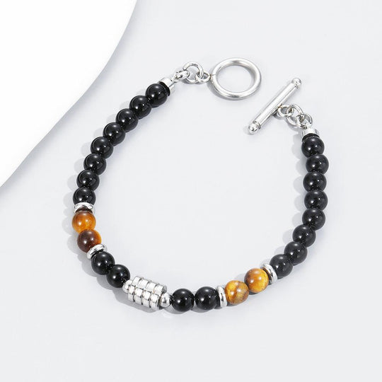 Tiger-Eye OT Buckle Men Bracelet - LOX VAULT