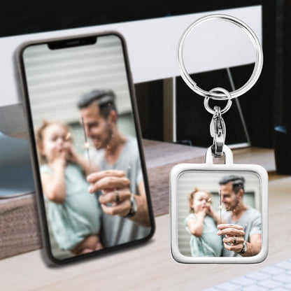 Personalised Colour Photo Keychain - LOX VAULT