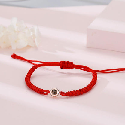 Personalised Braided Photo Projection Bracelet - LOX VAULT