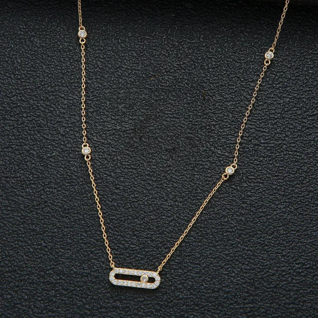 Geometric Pendant Clavicle Necklace - LOX VAULT